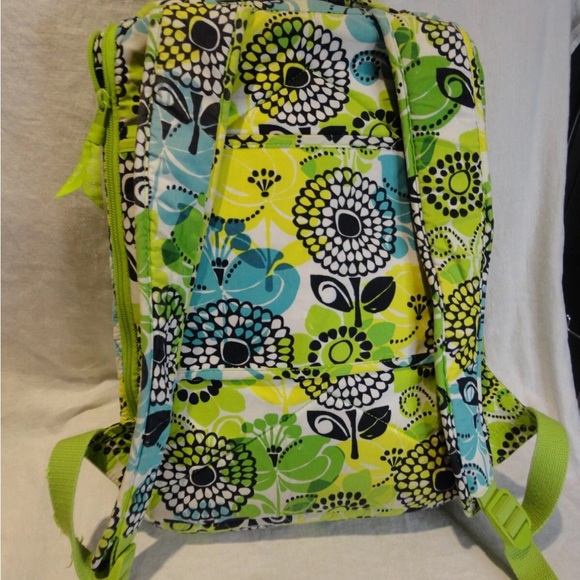 Vera Bradley Limes Up Qulited Laptop Travel Backpack - Picture 4 of 16
